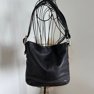 COACH Vintage 1415 Soho Black Leather Crossbody Shoulder Bag Hobo